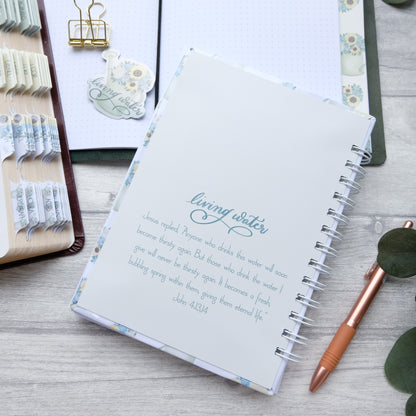 Living Water - 6 Month Prayer & Reflection Journal - Hard Back Wire bound