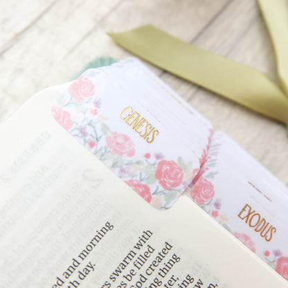 Floral & Foil - Watercolour Gold Foil Laminated Bible Tabs