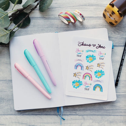 Jesus Loves You - sticker sheet