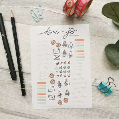 Bujo - sticker sheet