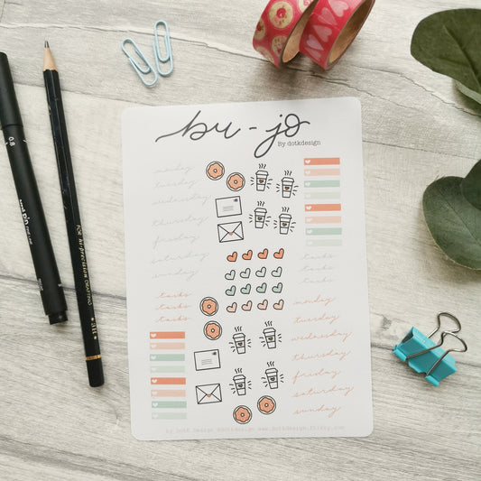 Bujo - sticker sheet