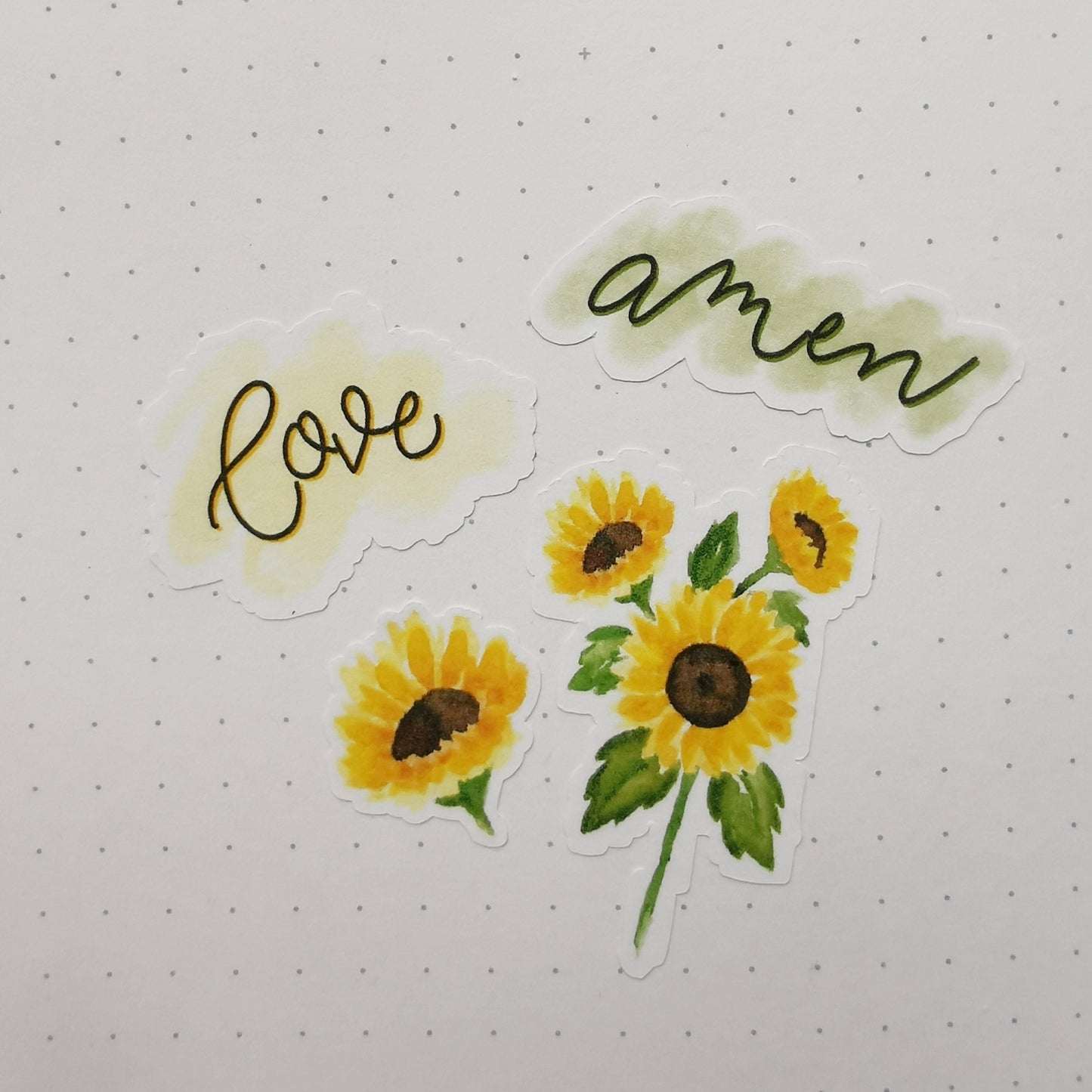 Sunflower - Bible Journaling sticker sheet