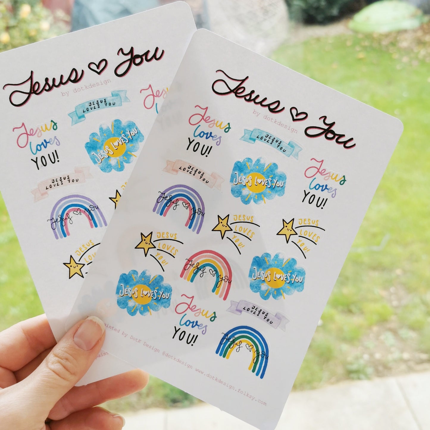 Jesus Loves You - sticker sheet