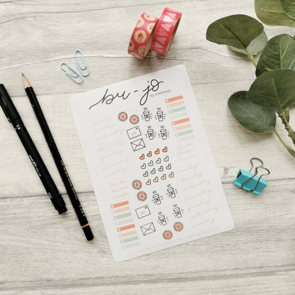 Bujo - sticker sheet