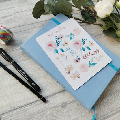 Pretty Pink - Floral Sticker Sheet