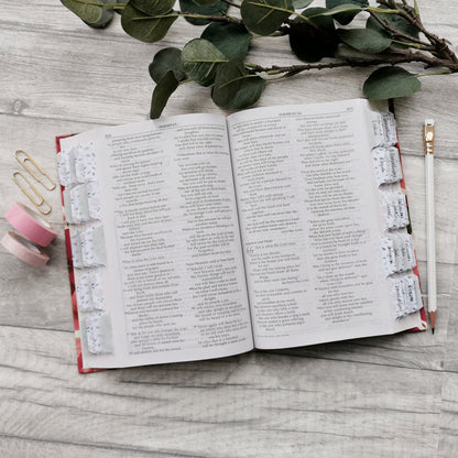 Blush Roses Watercolour Bible Tabs