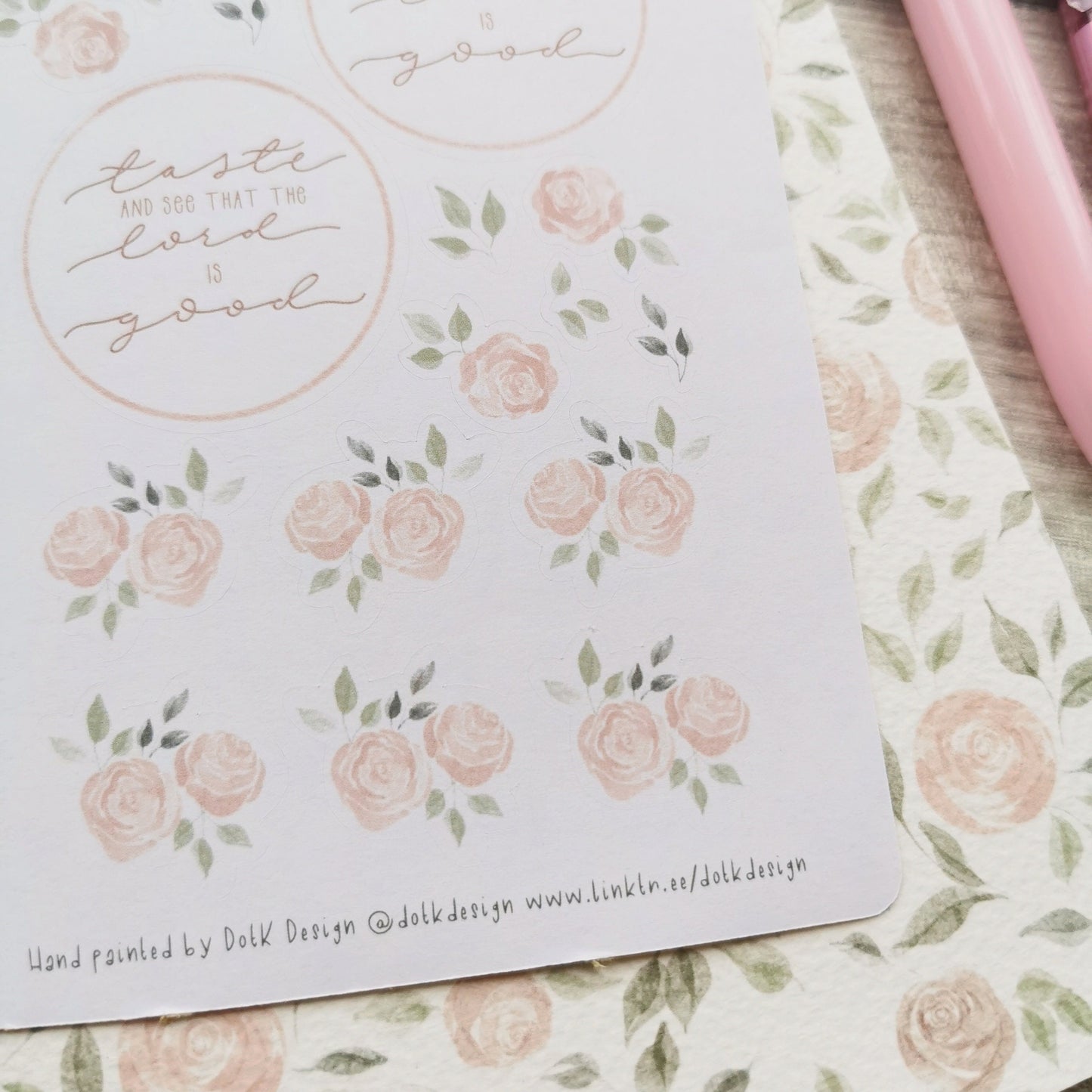 Faithful - Floral Sticker Sheet
