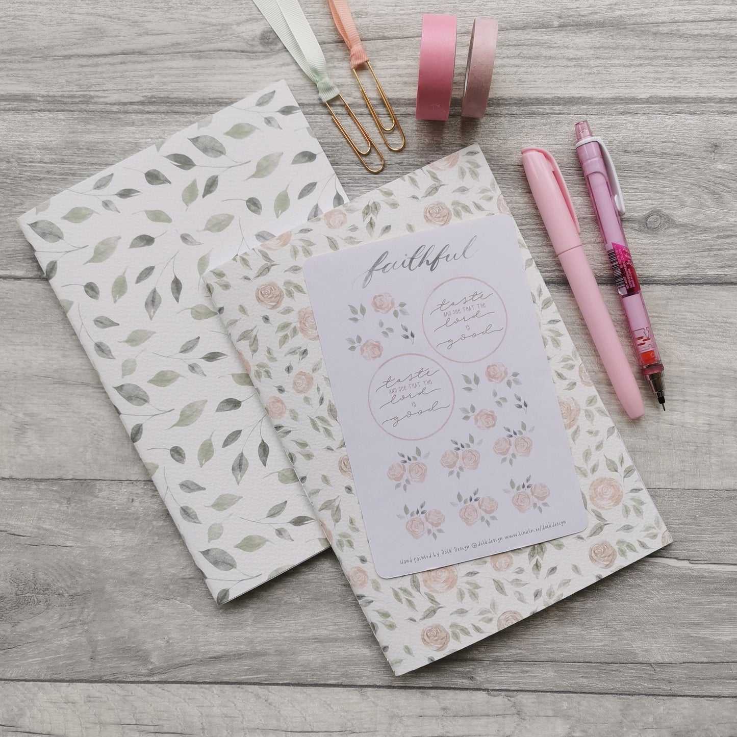 Faithful - Floral Sticker Sheet