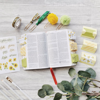 Sunflowers Watercolour Bible Tabs