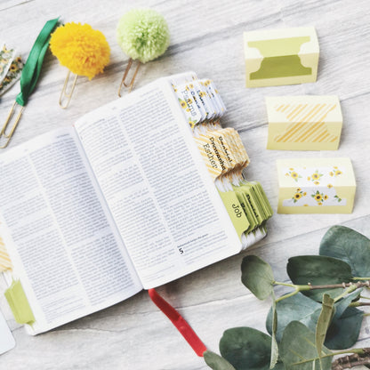 Sunflowers Watercolour Bible Tabs