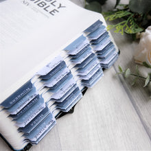 Load image into Gallery viewer, I am - Blue &amp; Floral Watercolour Bible Tabs
