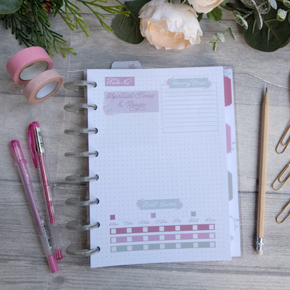 Faith Can Move Mountains Planner Bundle - Disc bound prayer journal & diary bundle