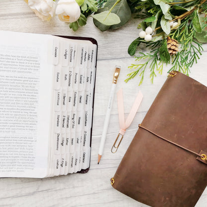 Simple & Minimalistic Vellum Bible Tabs