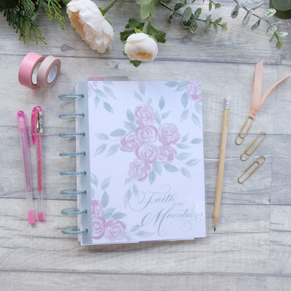 Faith can move mountains - Planner Covers, Bookmark and Dividers - A5 Size