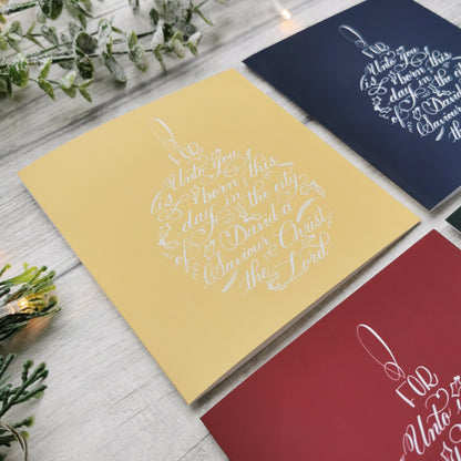 Born This Day - Christmas Greeting Card - Christian Christmas Card