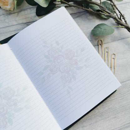 Faith Can Move Mountains - Floral Lined Notebook Journal
