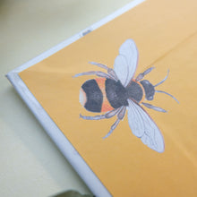 Load image into Gallery viewer, Your Word Is Like Honey - Hard Backed Watercolour Bee Prayer Journal - Coptic Stitched spine
